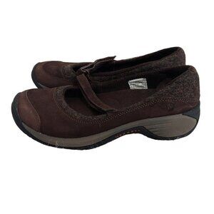 Merrell Encore Emme Mary Jane Flats Shoes Womens Size 6 Coffee Bean Suede J66592
